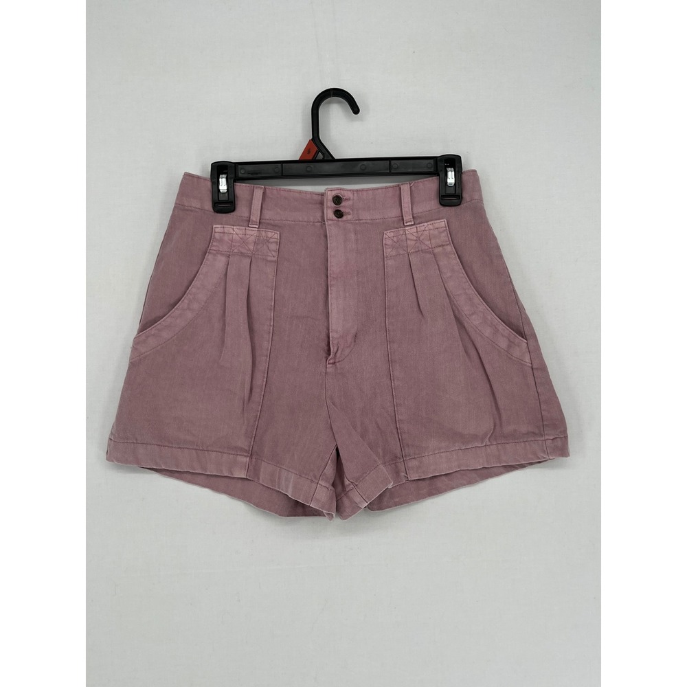 Universal Thread Women High Rise Pleated Utility Shorts Pink Size 6 Pockets
